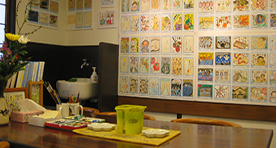 旅の思い出を絵手紙に湯の街ギャラリー「さんぽ道」